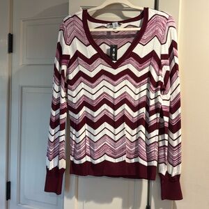 WHBM outlet neck long sleeve sweater large